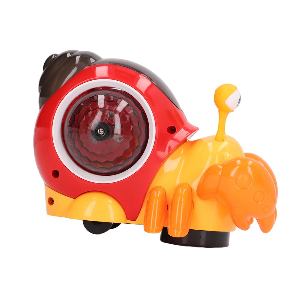 Crawling Snail Baby Toy with Music 3D Lights Interactive Early Educational for Kids Infants Red