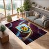 Burnley Football Print Crystal Velvet Rug, Comfortable Water Absorbent Non Slip Indoor Floor Carpet
