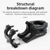 ESLNF 31.8 Stem 45mm Bike Short Stem Aluminum Mountain Bicycle Handlebar Stem for Bicycle Road Bike MTB BMX
