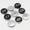 3D ABS 56/58/60/65mm Car Emblem Wheel Hub Center Cap Badge Covers Accessories For Hyundai I10 I20 I30 Getz Accent Elantra Santa