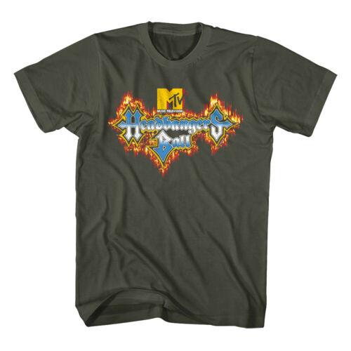 

MTV Headbangers Ball Fire Logo Sponsored by MTV Men s T-Shirt Heavy Metal Music - Men s Summer Cotton Graphic Tee S разноцветный