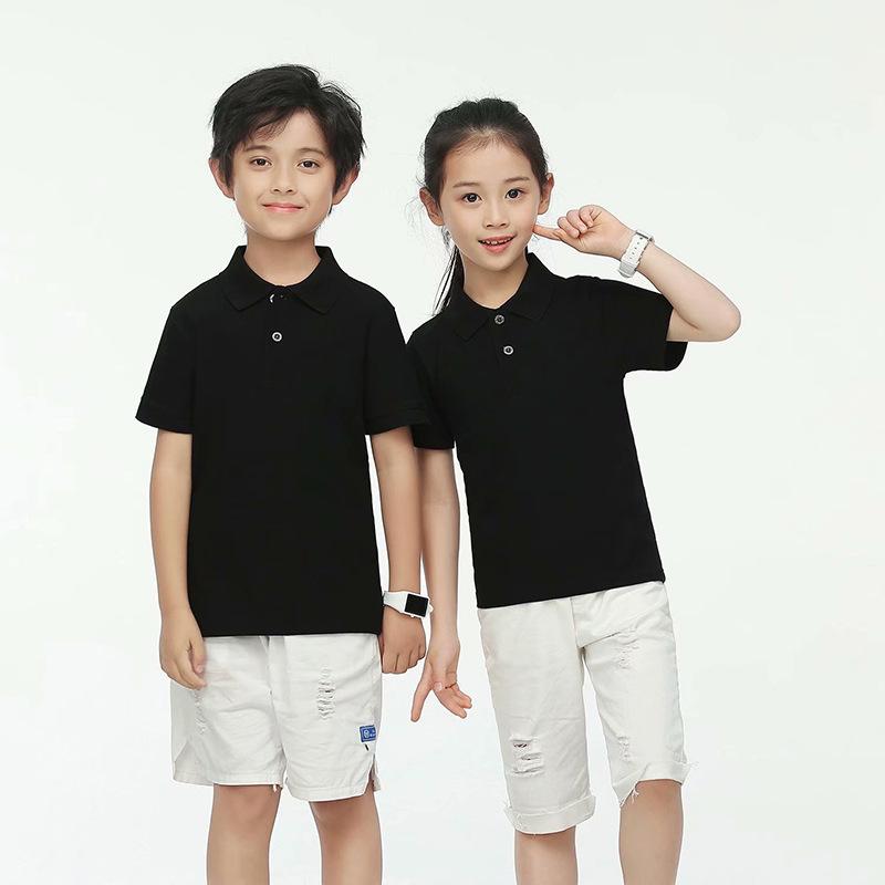 Children's & Parent-Child Polo Shirt: Quick-Drying Sports, Cultural, Short Sleeve with Custom Logo Print