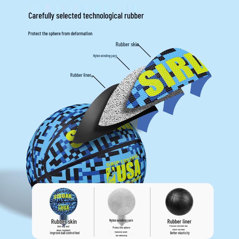 Xurin Camouflage Blue Training Basketball
