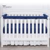 Baby Crib Bumper Pads 3 Pcs Bumper, Soft Cotton Breathable Sleep Barrier Child Safety Strip for Toddlers, Liner Edge Protector with Adjustable