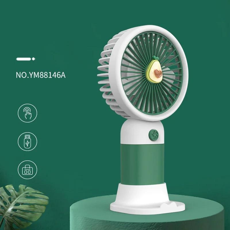Fruit Detachable Dock USB Charging Handheld Desktop Fan Cute Mini Portable Fan Office Learning Outdoor  Gift Hand fan foldable