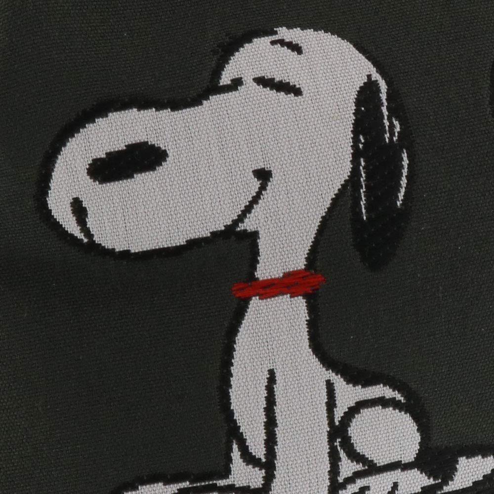 Sunstar Stationery Snoopy Kiryu Woven Clasp S2284049 Pouch, Pouch, Gray,