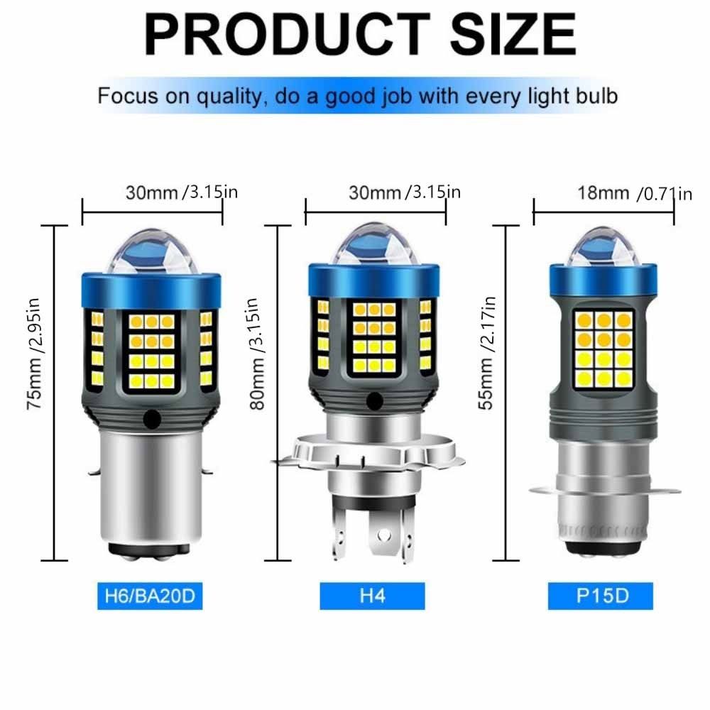 3570 LED Lens Motorcycle Fog Light Hi Lo Lamp Moto Scooter Light LED Motorcycle Headlight  Motobike