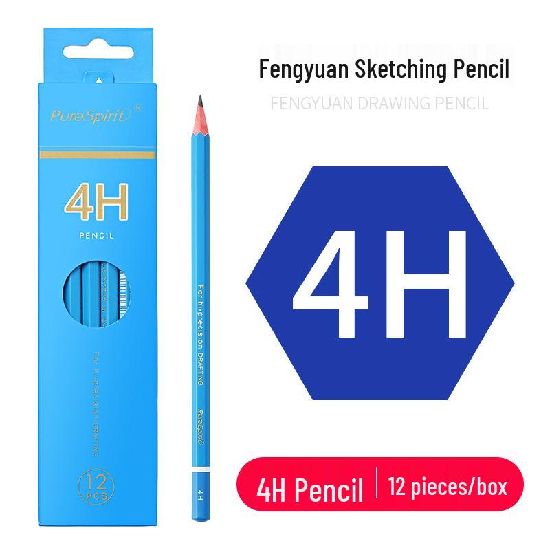 Charcoal Sketching Pencils Set: Soft/Medium/Hard (2B, 4B, 6B, 8B, 10B, 12B, 14B) for Students & Artists