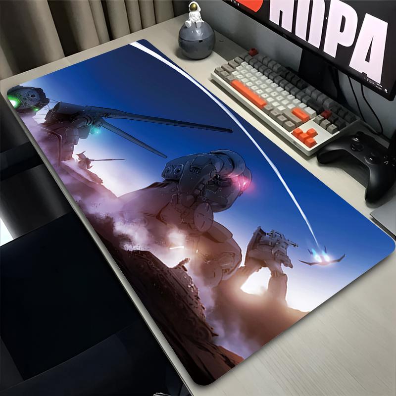 Anime Mouse Pad ESports Gaming Accessories Mechanical Warrior GGundam ZZaku Ii Computer Desk Mat Keyboard Pad Gamer Mousepad