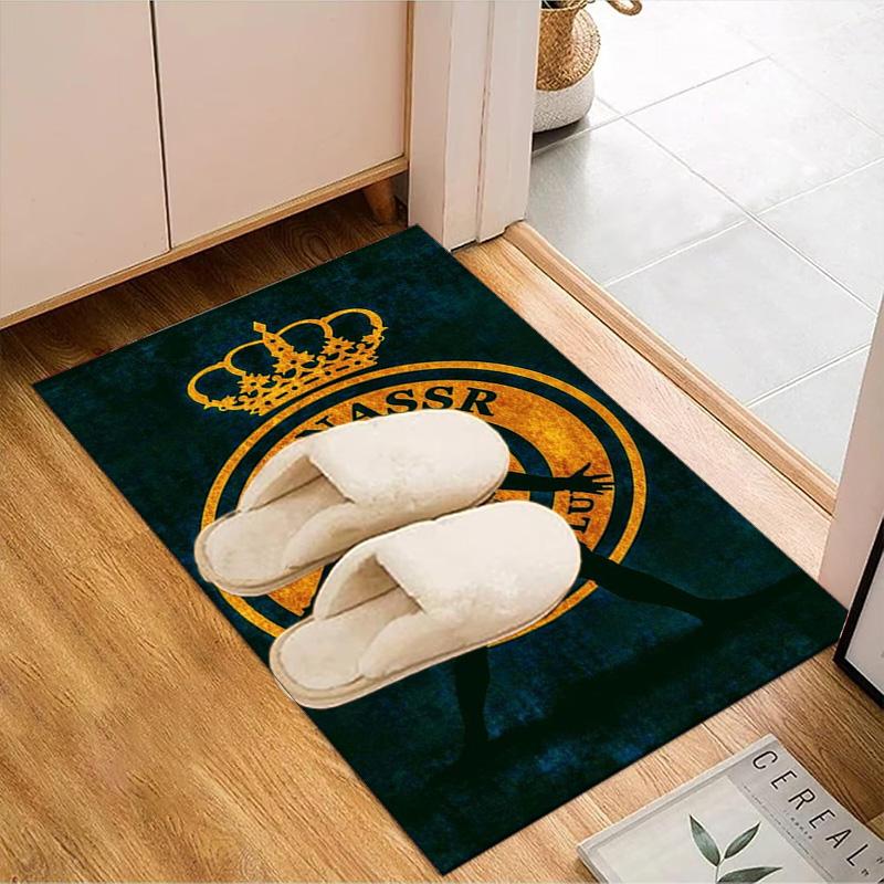 Nassr Football Club Crest Printed Office Carpet Chair Cushion  Entryway Rug, Rugs for Living Room, Bedroom Christmas gifts