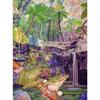 Japanese Vintage Colorful Funny Frog Playing Banjo Singing Frog Chorus Poster Canvas Painting Wall Art Living Room Home Decor