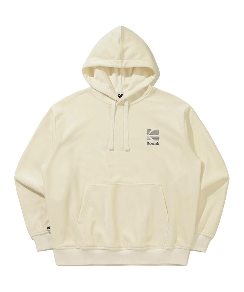 KODAK Rainbow Velvet Hoodie Ivory