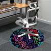1PC Floral Pattern Chair Carpet for Office Non-Slip, Lightweight, Machine Washable Rug for Office, Sleeping, Room - Holiday Decoryy251009071
