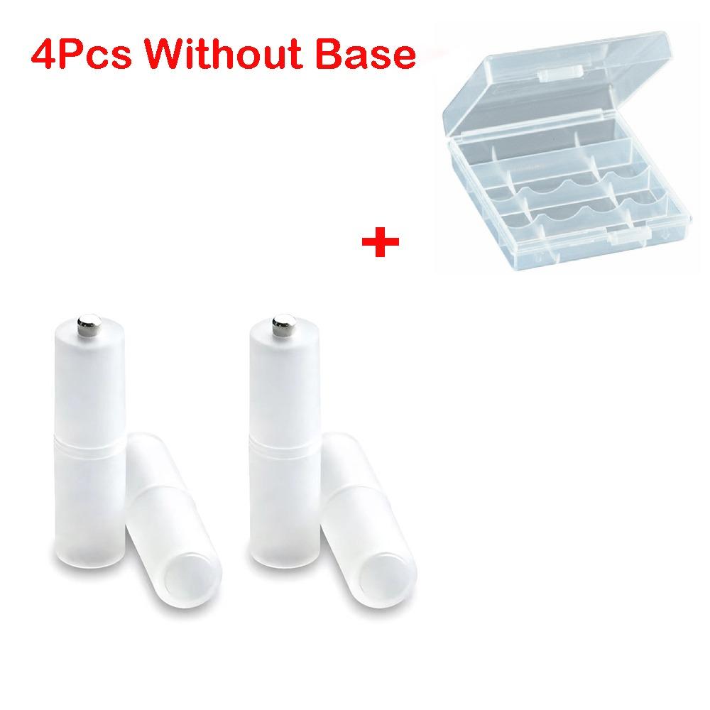 4 шт./Коробка Универсальный адаптер для батареи Изолированный корпус Держатель для батареи Адаптация питания Without Base