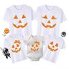 Women’s T-Shirts Funny Pumpkin Print Father Mother Daughter Son Shirts Baby Rompers Family Matching Outfits Cotton Clothes