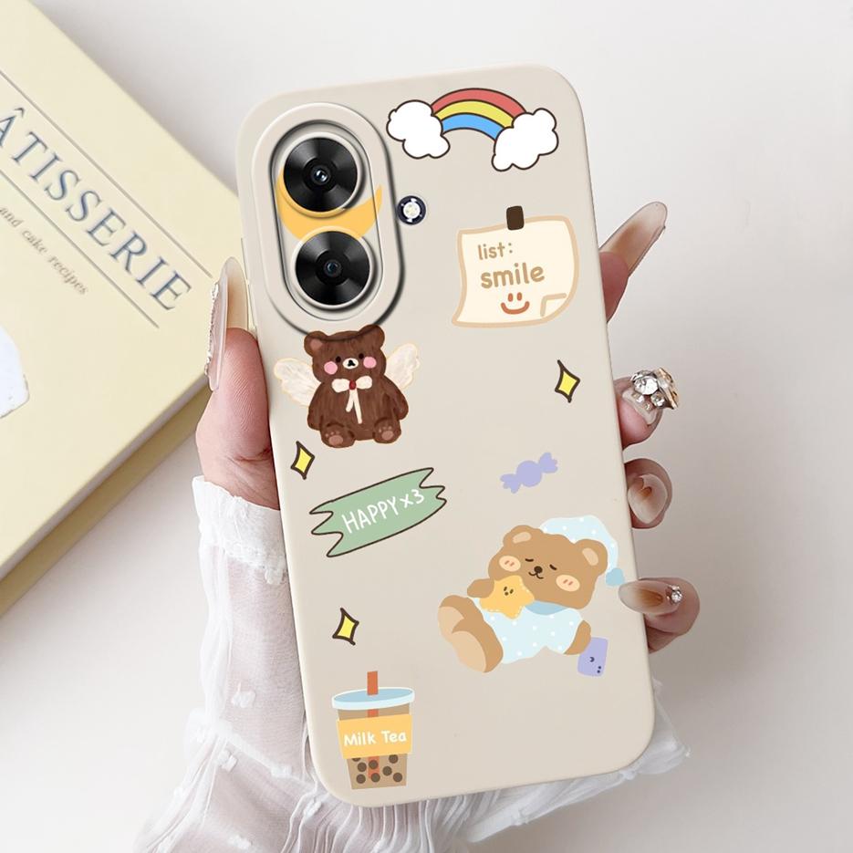 Für Realme Note 60 Hülle Luxus Kunst Bemaltes Cover Stoßfest Weiches Silikon Handyhülle Für Realme Note 50 Note50 Note60 Rückseite