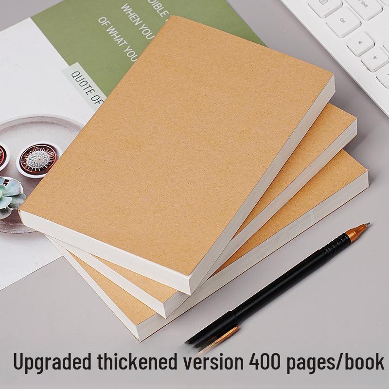 Dickes leeres Notizbuch im Vintage-Stil: Studentisches Skizzenbuch und Großes Zeichentagebuch