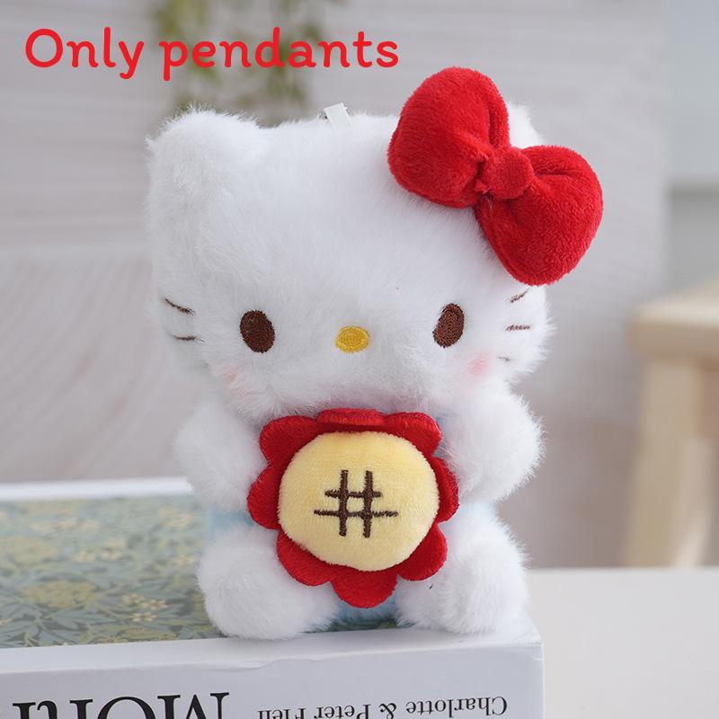 

Плюшевые милые подвески с украшениями в виде подсолнуха и банта для подарка детям красный