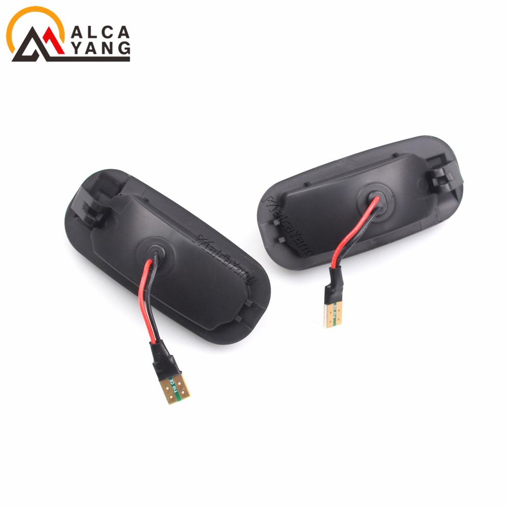 2pcs LED Turn Signal Dynamic Sweep Side Marker Lamp Repeater Indicator Light For Discovery 2 1999-2003 2004 Freelander Defender