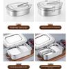 Qianxing 201 Stainless Steel Double-Layer Lunch Box Set