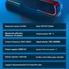 Marquee Luminous Mini Sound Blaster Audio Desktop Strip Portable Subwoofer High Power Bluetooth Speaker