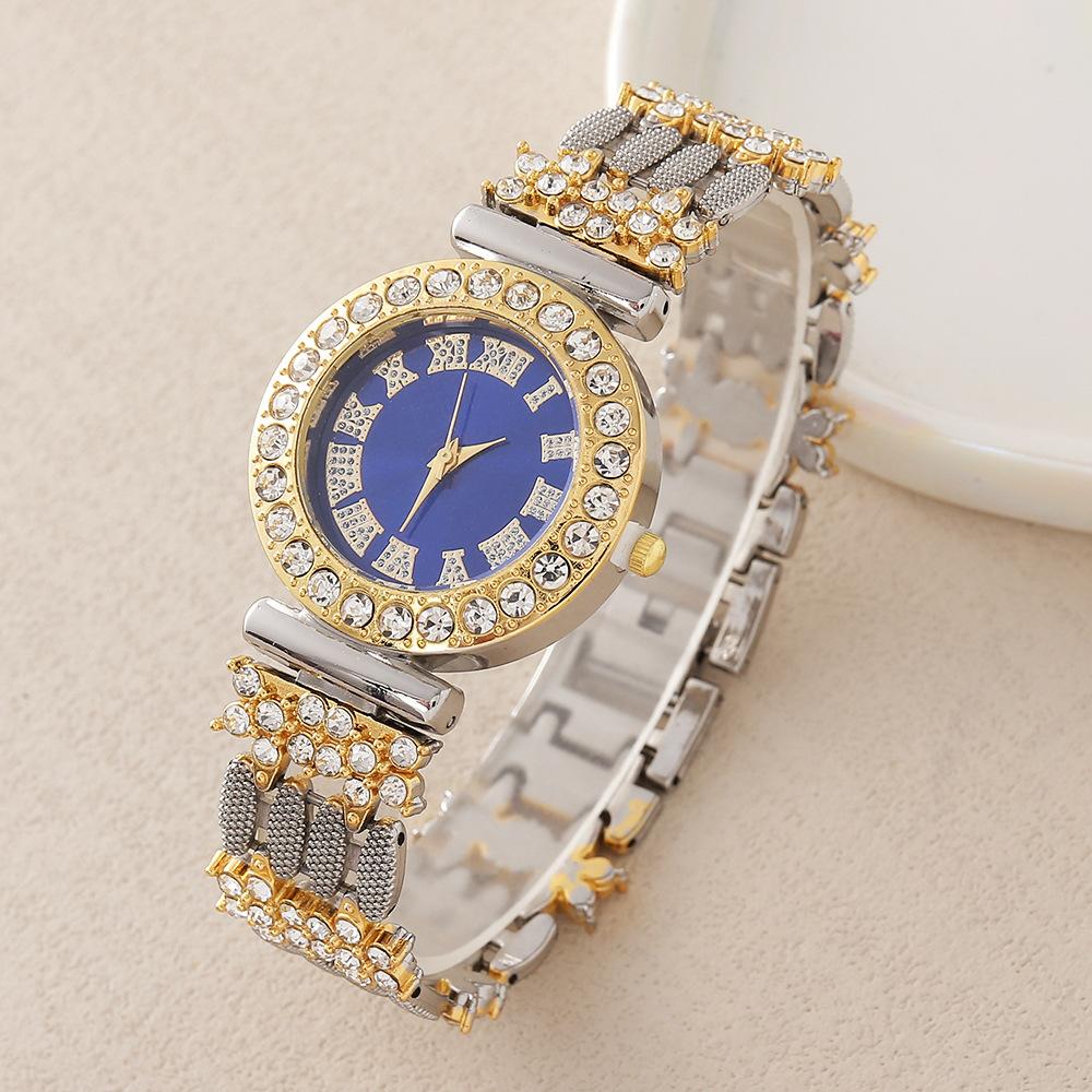 Jewelry Diamond-Set Roman Numerals Simple Watch Women'S Bracelet Watch Set Women'S Watch