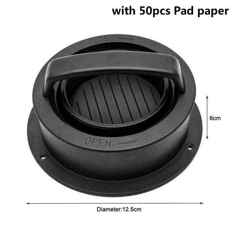 Hamburger Press Patties Maker,Patty Makers With 50pcs Pad Paper,Non Stick Kitchen Barbecue Tool,Plastic Hamburger Presses 1pcs