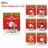 Christmas Santa Money Holder Greeting Card Practical Cash Gift Solution for Christmas Present Exchanging