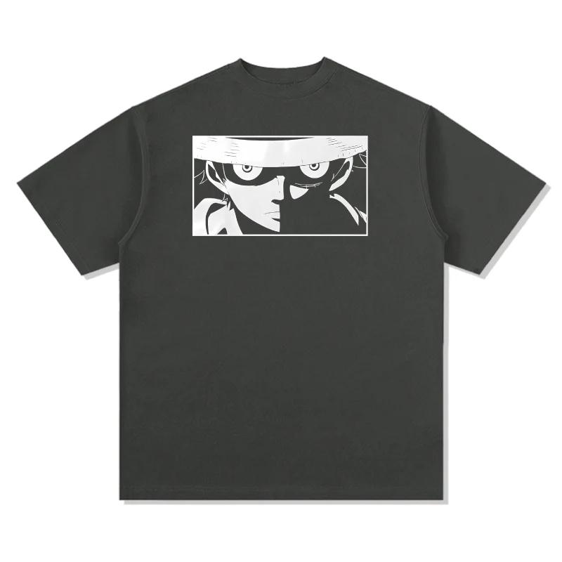 One Piece Japanese Anime Pure Cotton Y2K Tshirt Summer Men and Women Anime Enthusiasts Retro Sports Casual Streetwear Tshirt