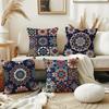 Colorful Floral Mandala Printed Decorative Throw Pillows Polyester Pillowcase,sofa Decorative Cushion Cov Headboard Pillow