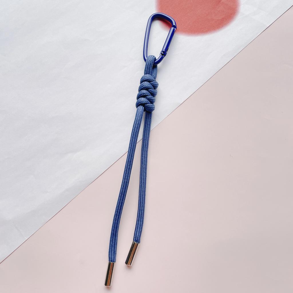 Color Combination Knot Mobile Lanyard Creative Short Braided Lanyard Mobile Phone Case Key Ring Can Be Detachable Anti-loss Rope