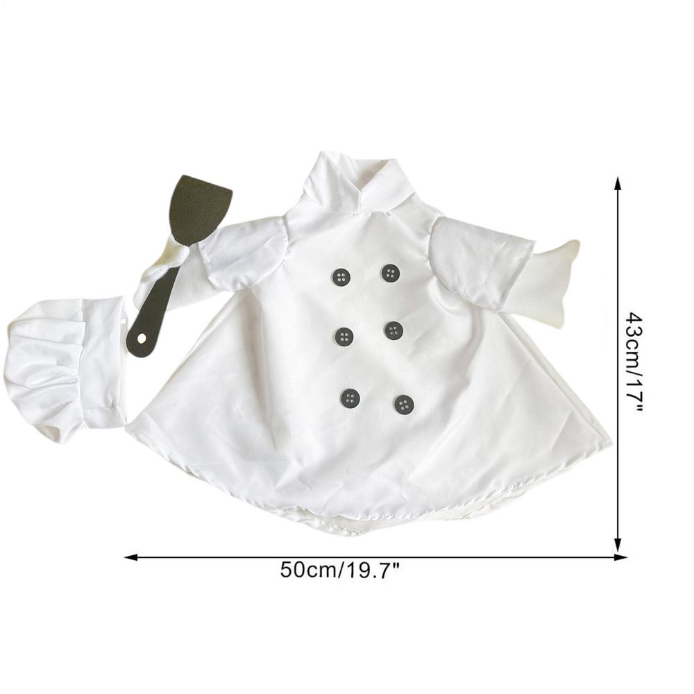 Chef Geese Costume Outdoor Geese Dress Patio Art Decoration Cartoon Chef Outfit Garden Statue Decoration For Spring Lawn Yard