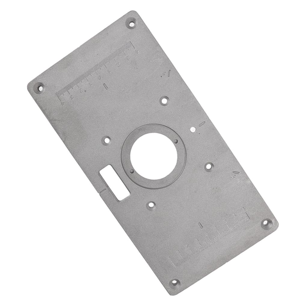 Frästisch Einlegeplatte Aluminium Multifunktionale Fräse Einlegeplatte Schablone für Holzbearbeitung Holz
