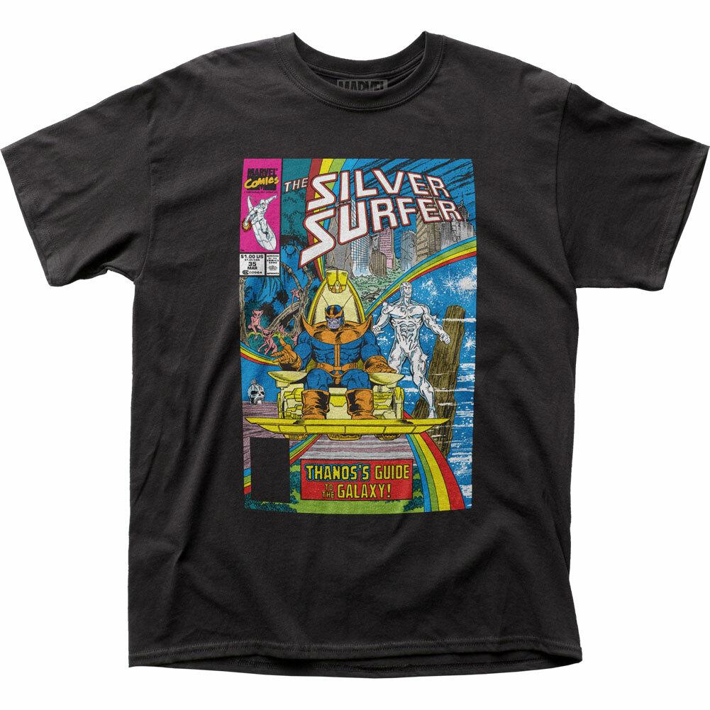 Silver Surfer Guide to the Galaxy T Shirt Licensed Marvel Comic Book Movie Black XXXL