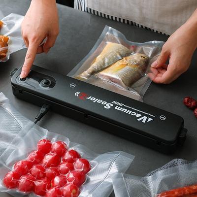 Máquina de embalagem seladora a vácuo para alimentos pretos domésticos 220V / 110V