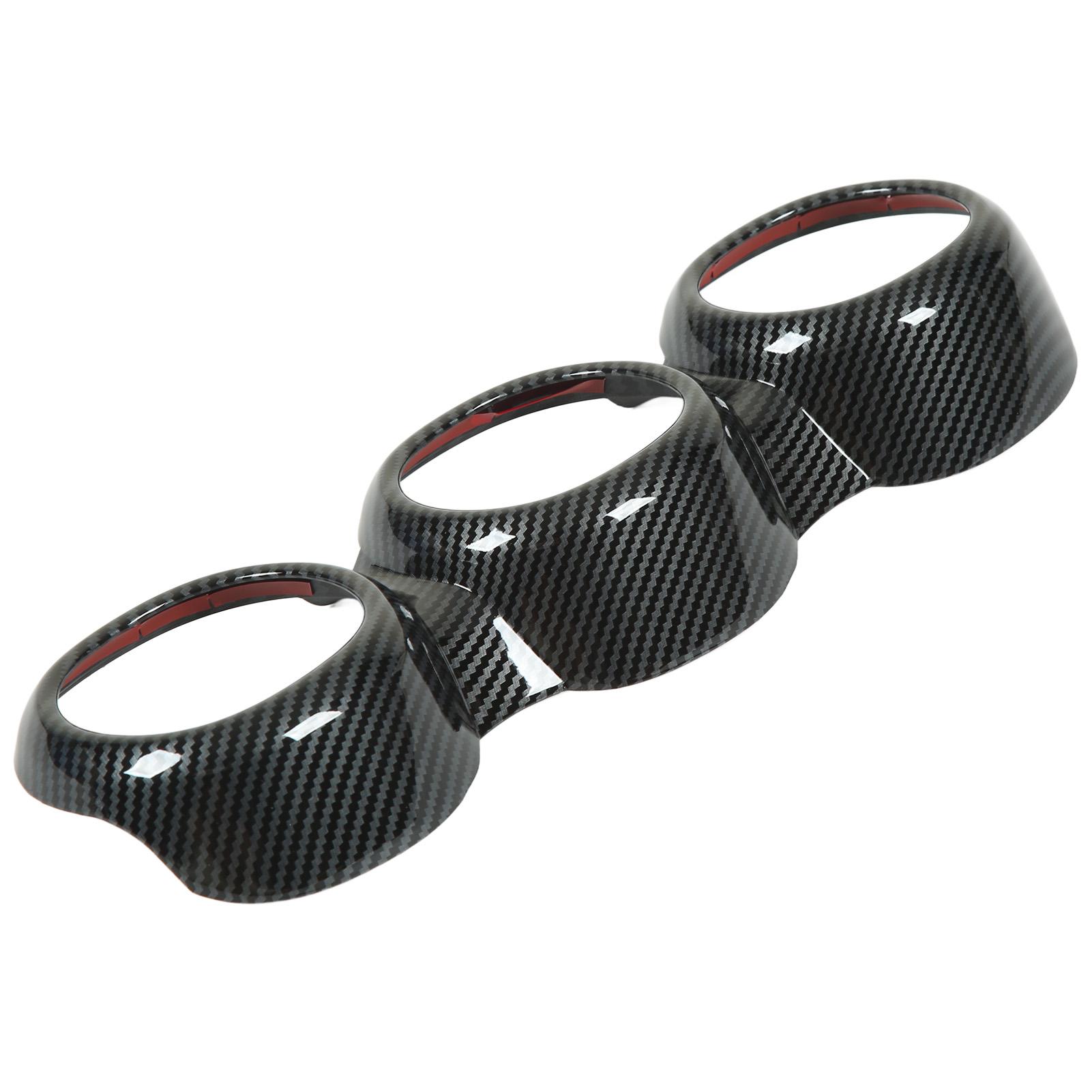 

Накладка на воздуховод в салоне автомобиля, цвет под карбон, не выцветающая, замена для MercedesBenz