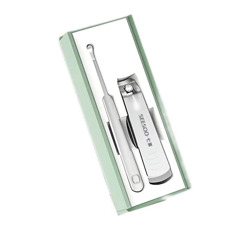 Seesoo Mini Nail Clipper & Ear Pick 2-Piece Set