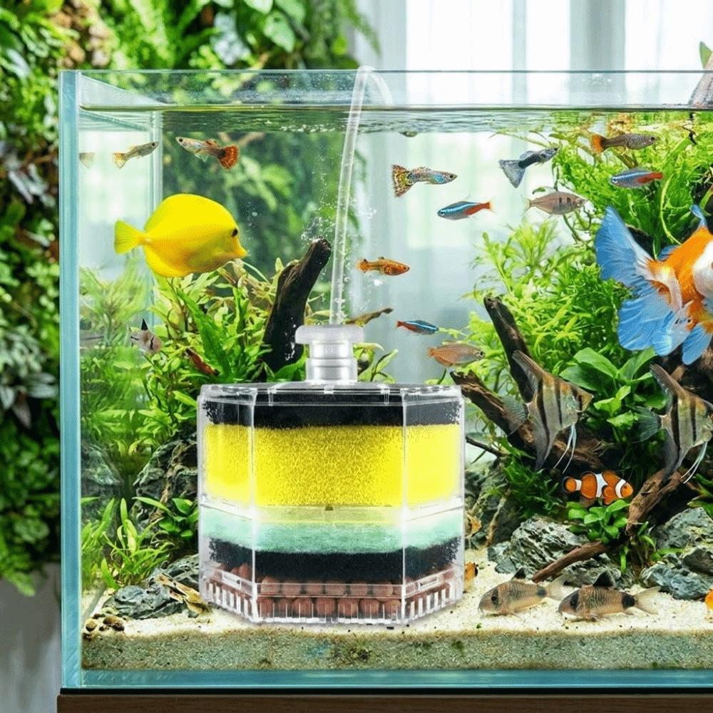 Detachable Aquarium Filter Efficient Bio Sponge Filter Water Purification Filter  Small Fish Tanks