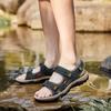 FashionBrand Cowhide Sandals Quality Non Slip Comfortable Soft Sole Classic Roman Sandals Outdoor Casual Climbing Shoes Big Size: 38-48