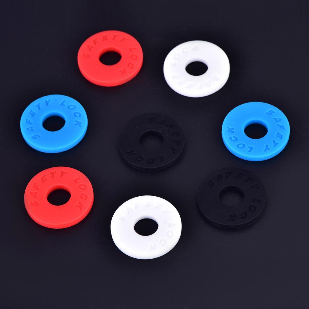 4 Pair Silica Gel Strap Locks Buckle for Acoustic Electric Guitar Bass