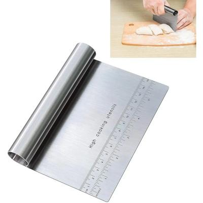 Paslanmaz Çelik Pasta Kazıyıcı Pasta Kesiciler Pişirme Pasta Pişirme Hamur Kazıyıcı Fondan Spatula Kenar DIY Pişirme Dekorasyon Araçları