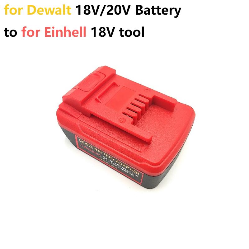 For Einhell Battery Adapter for DeWalt/Milwaukee 18V20V Li-ion Battery Converter To for Einhell X-Change18V Power Tool Accessory
