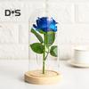 Artificial Rose Flowers Eternal Rose with LED Light Realistic Looking Battery Powered Simulation Rose Flower Holiday Gifts