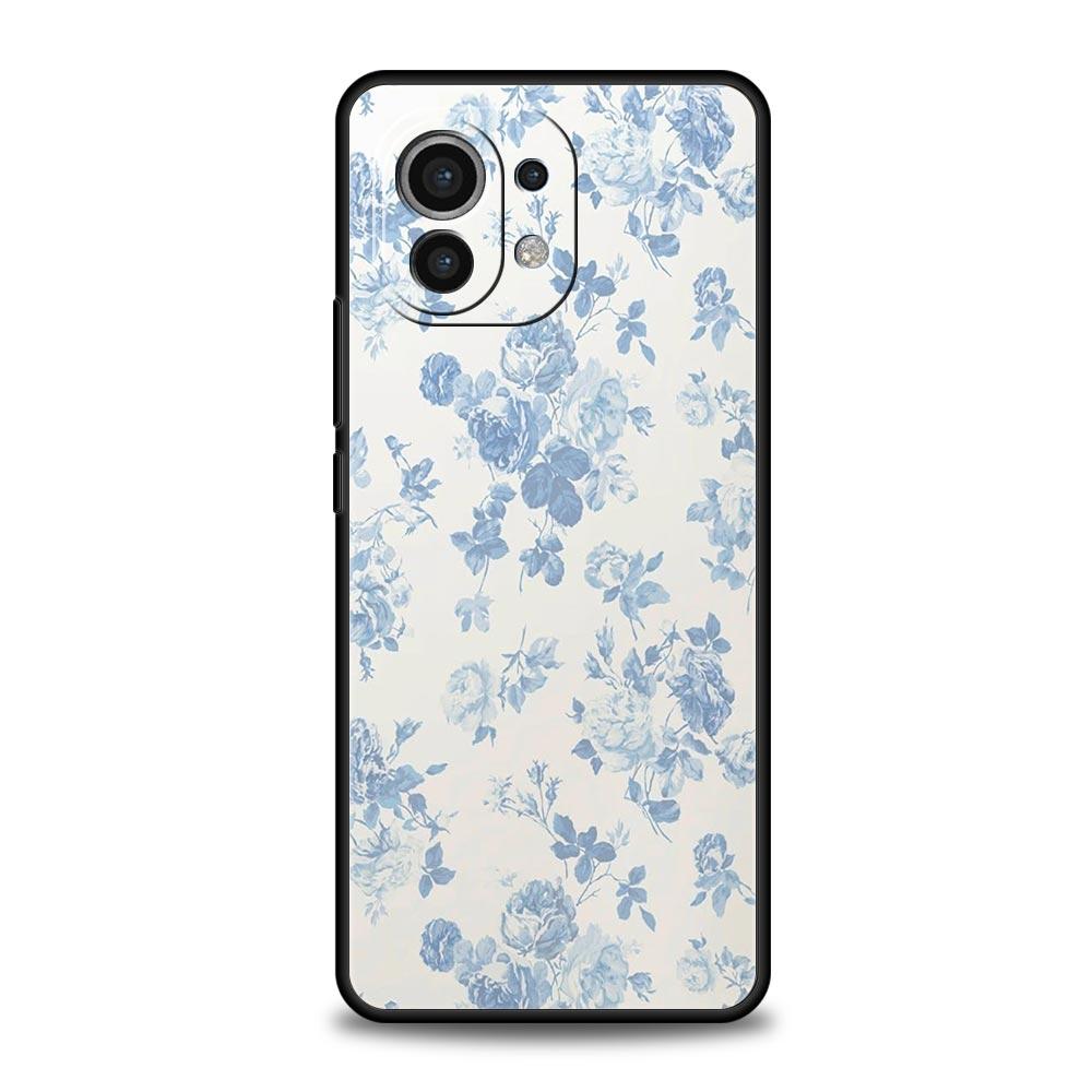 Phone Case For Xiaomi Mi 15 14 13 12 11 Lite 14T 13T 12T 11T Pro Poco X7 X6 X5 X3 Pro F6 F5 F4 Cover Soft Pale Little Flower
