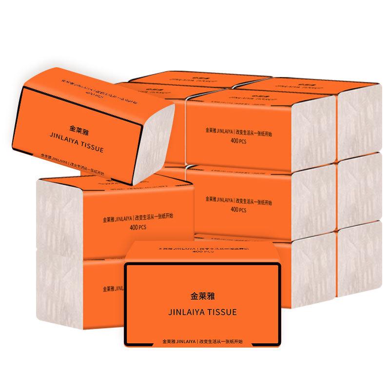 6Pc Tissue Paper Virgin Wood Pulp Paper Napkins Large Pack 4 Layer Facial Tissue Extraction Household Paper Towels Toilet Papers