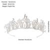 Baroque Retro Bridal Crown Tiara Gold Color Diamond Crystal Beaded Crown Wedding Dress Accessories