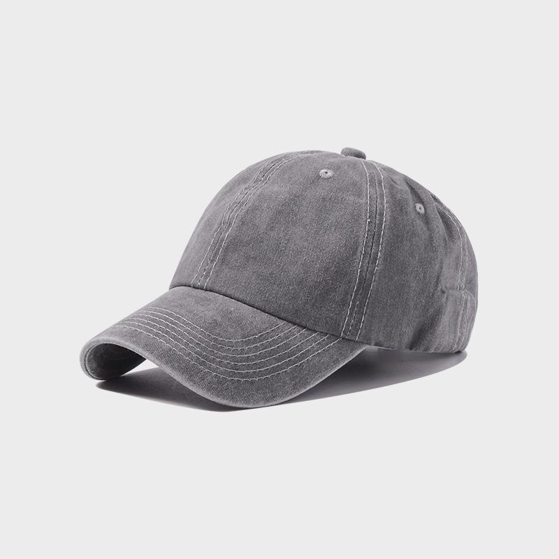 Baseball Cap Women Men Hat Vintage Washed Cotton Soft Top Denim Cloth Dad Hat Casual Sport Trucker Cap Solid Color Adjustable