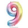 32" Rainbow Jelly Gradient Aluminum Foil Balloon for Birthday, Festival, Wedding Party Decorations