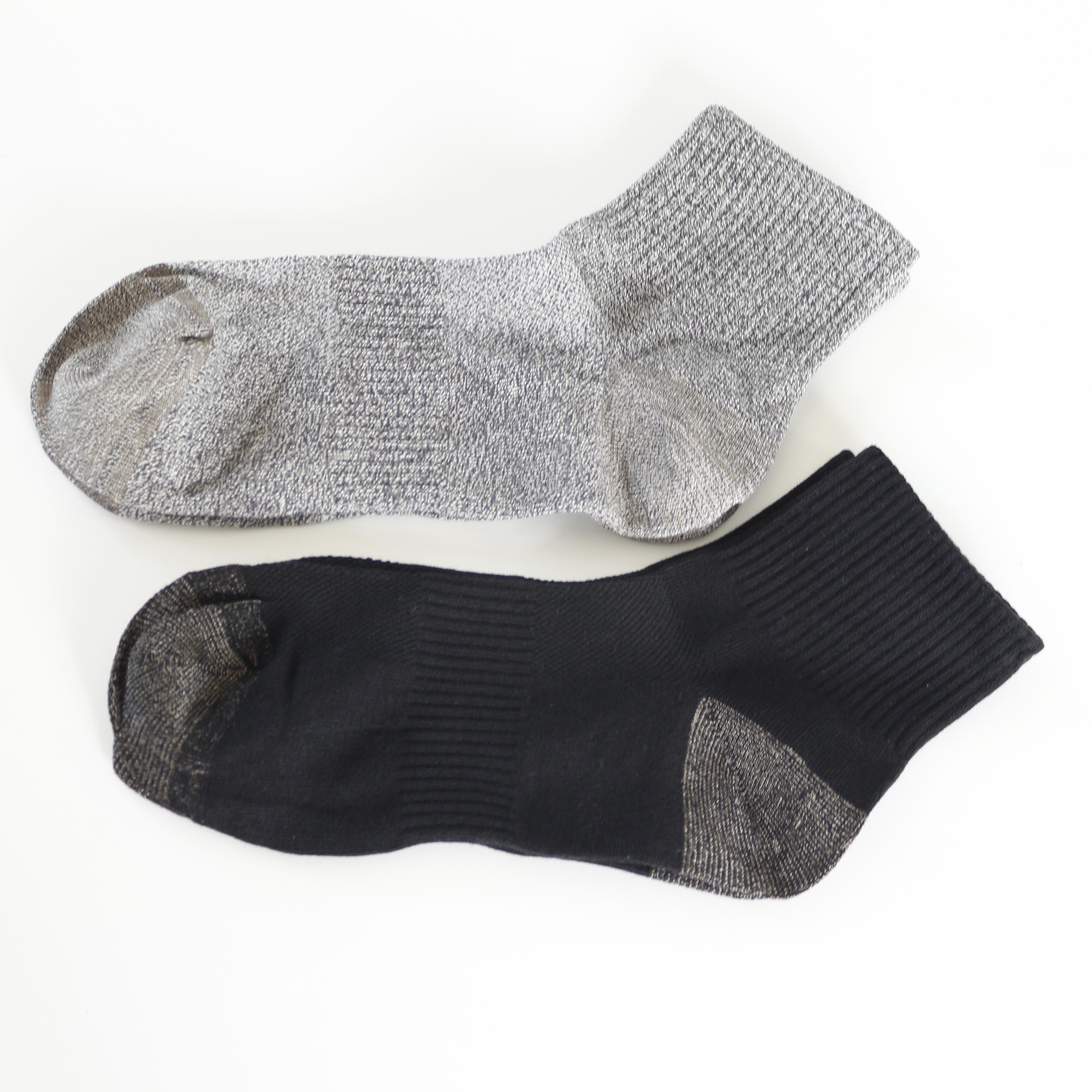 20% Pure Silver Infused Casual Socks for Men Women Conductive Earthing Grounding Breathable Anti-Bacterial for Spring Season чёрный