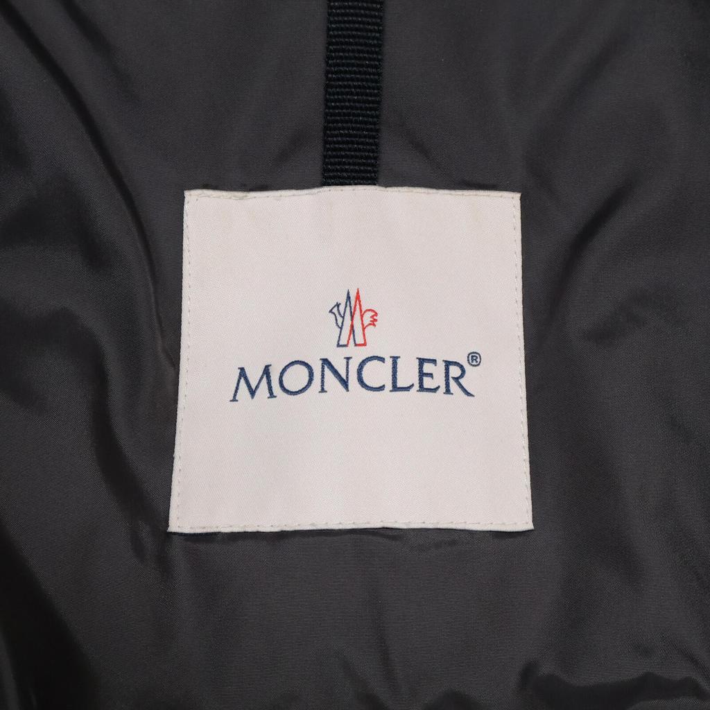 Moncler [Good condition/Domestic Regular] TINUV Belted/Fur Hoodie Down Coat O grayUsed
